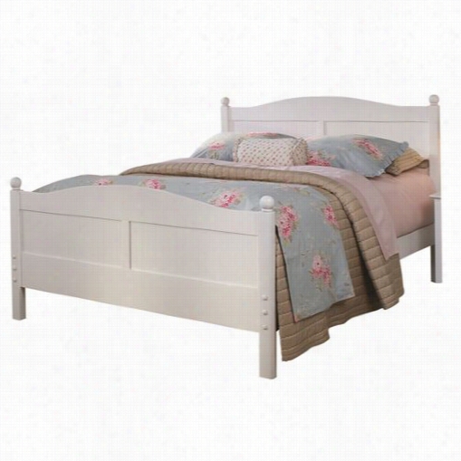 Bolton Furniture 9812500 Cottage Full Bed In White With Headboard And Foo Tboard