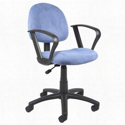 Boss Office Products B327 Mirofiber Deluxe Posture Chair With Loop Arms