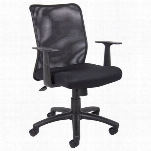 Boss Office P Roduc Ts B6106 Budget Mesh Task Chair With T-arms