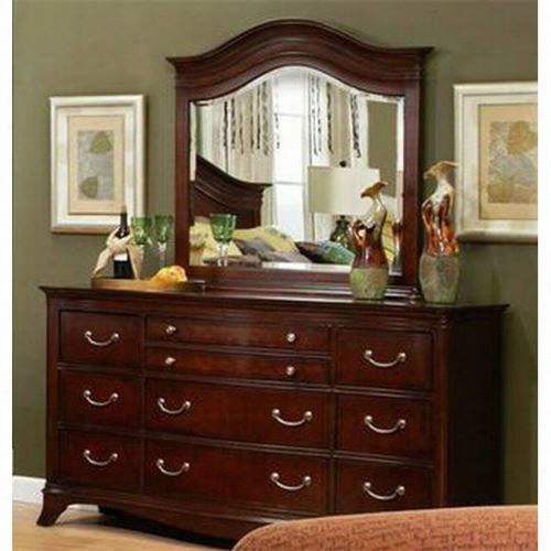 Brown Rogers Dixson  Lc837-500/lc8375-10 Avalon Dresser With Mirror In Cheryr