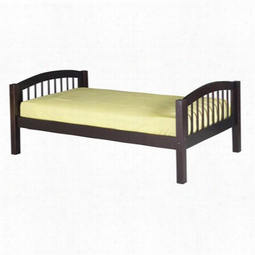 Camaflexi C10 Twin Platform Bed With Arch Spindle Headboard