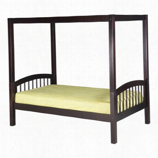 Camaflexi C80 Twin Csnopy Bed With Rch Spindle Headboard