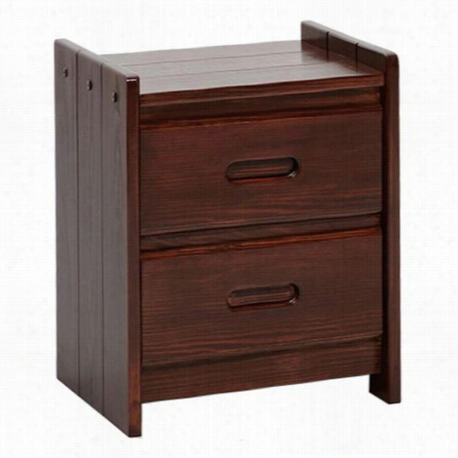 Chelsea Home Furniture 360022-d 17&qyot;"w 2 Drawer Night Stand In Dark