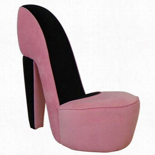 Chelsea Home Furniture Sc-pk Diva Shoe Chair In Pink
