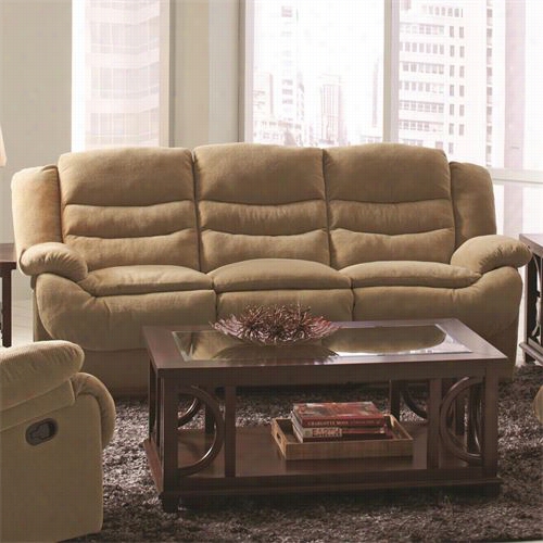 Coaster Furniture 600081 Novak Motion Sofa In Sand