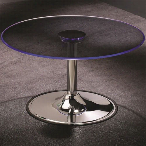 Coaster Furniture 701498 Transitoining Led Coffee Table With Chrome Base