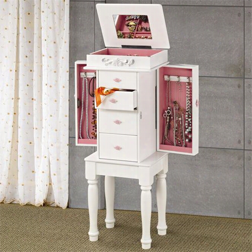 Coaster Furniture 900146 Jewlry Armoire With Pnik Hardware