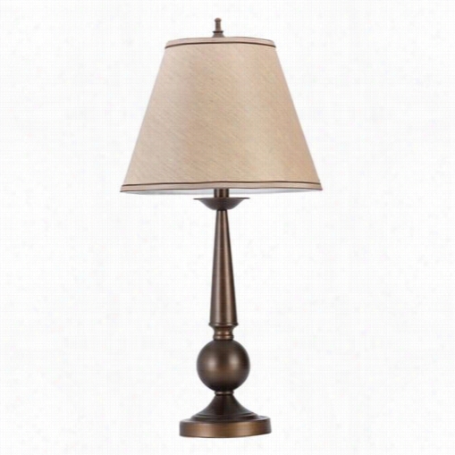 Coaster Furniture 901254 Index  Lamp In Bronze With Beige Shade - Set Of 2