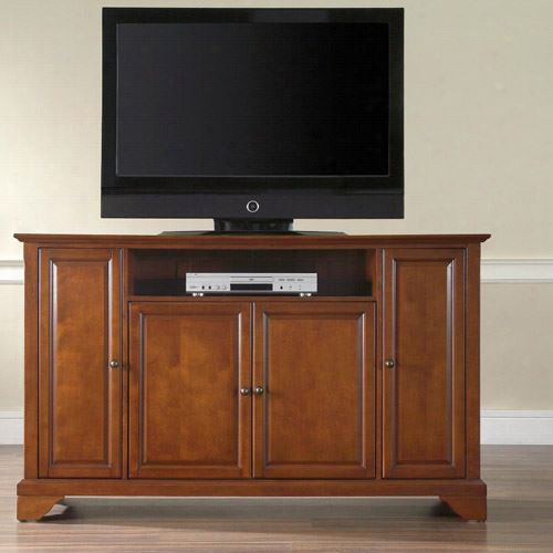 Crosley Furniture Kf10001bch Lafayette 60"" Tv Stand In Classic Cherry Finish