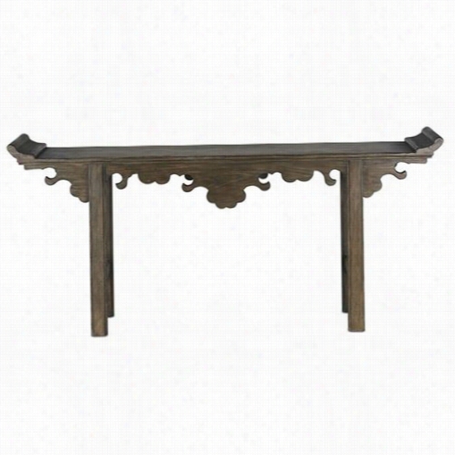 Currey And Company 3260 Jade Altar Table In Distressed Vintage  Brown