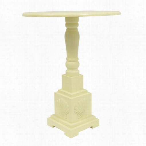 Decor Ttherapy Fr1814 Shell Pedestal Table
