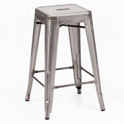 Design Lab Ls-9102 Dreux Steel Stackable Counter Stool - Set Of 4