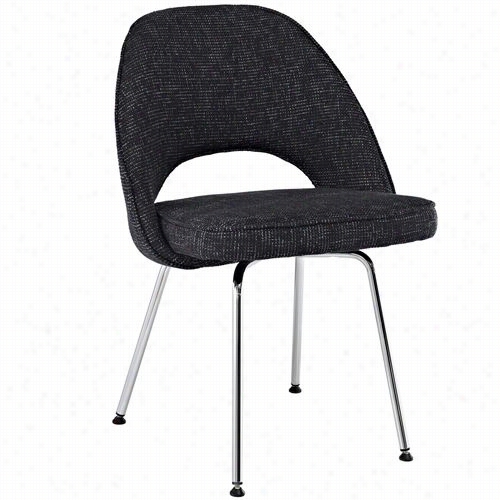 East End Imports Eei-622-blk Cordeila Side Chair In Black Fabric