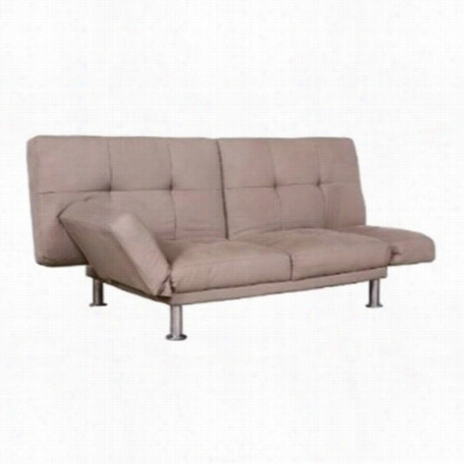 Fine Mod Imports Fmi9995 Micro Twill Modern Sofa Bed In Taupe