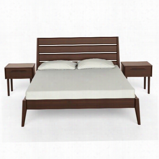 Greenington G0091mo-g0092mo-g0092mo Sienna Eastern King Platform Bedroom Set I N Mocha Includes Bed And Nightstand