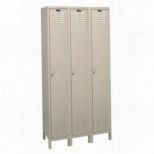 Hallowell Uh3258-1a 36""w X 15quot;&quuot;d X 78"&quo T;h Single Tier 3-wide  Assembled Value Maxl Ocker