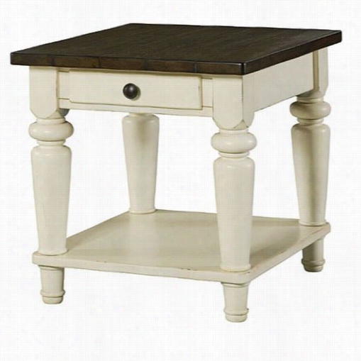 Hammary 346-915 Heartland 25"" Recfangular Dr Awer End Tables In Pale/smoky Br Own