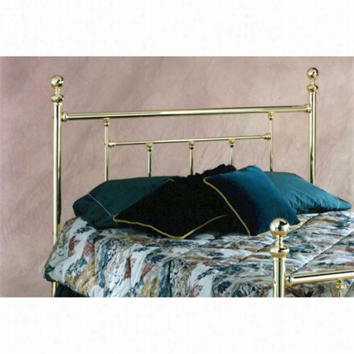 Hilsldale Furniture 1038 Chelsea Queen Headboard In Classic Brass - Rails Nott Included