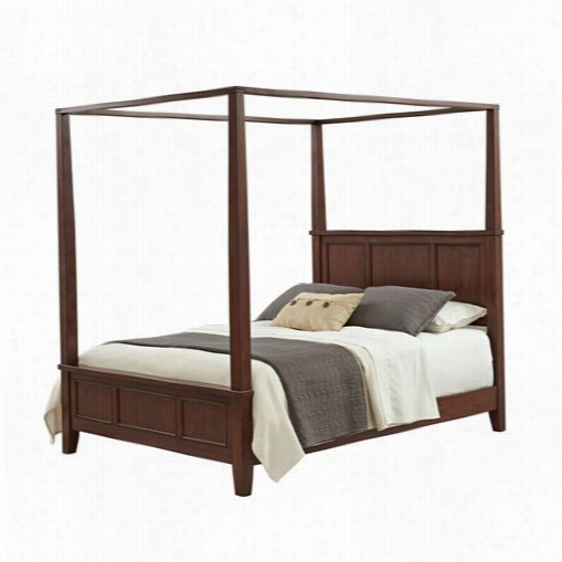 Home Styles 5529-510 Chesapeake Queen Canopy Bed In Ccherry