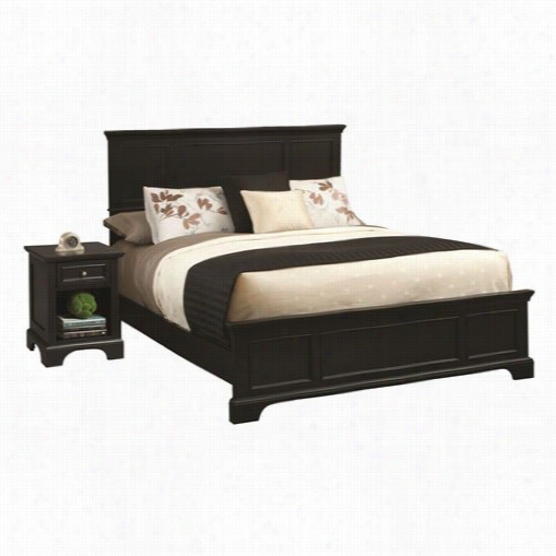 Home Styles 5531-5013 Bedford Sovereign Bed An Night Stand In Black