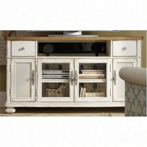 Hooker Furniture 5149-55486 Chic Cote Rie 68"" Entertainent Console In Vintage White