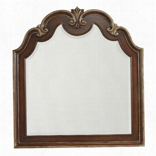 Hooker Furniture 5372-90004 Grand Palais Shaped Cap Portrait Mirror In Dark  Wood