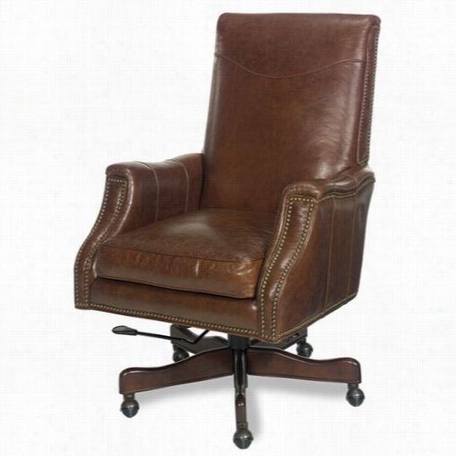 Hooker F Urniture Ec382-087 Kerala Periyar Desk Chair Ni Dark Wood