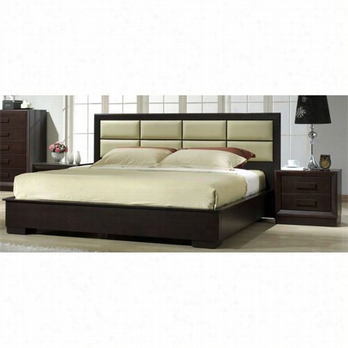 J&m Furniture 1754427-k Boston King Bed In Expressso