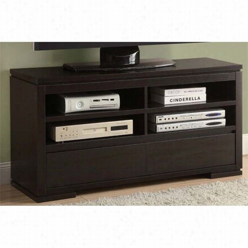 Monarch Specilatiesi2570 48&suot;"l Tv Console I N Cappuccino With 2 Draeers