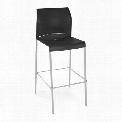 Ofm E2000-4pk Essentials Plastic Cafe Height Bar Stool - Set Of 4