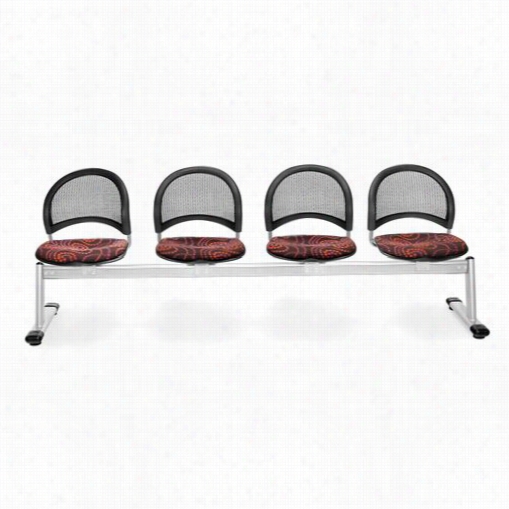 Ofm E334 Elements Moon 4-unit Beam Seating With 4 Seats