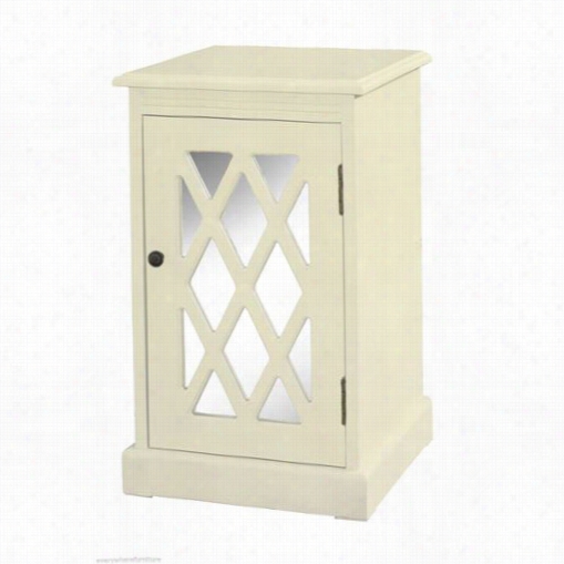 Powell Furniture 14a2005 Mirror Chippendale Table In White