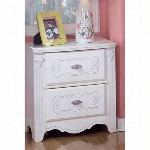 Signature Design By Ashley B188-92 Exquisite Two Drawer Ightstand