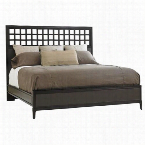 Stanley Ufrniture 409-13-45 Wicker Park King Wood Panel Bed In Brownstone