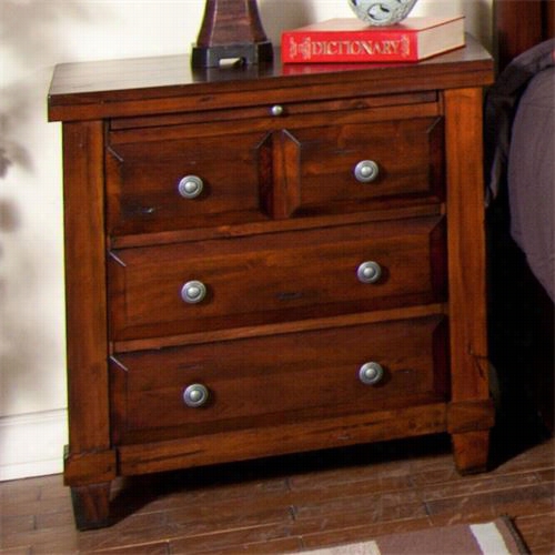 Sunny Designs 2340rm-n Vineyard Night Stand In Rustic Mmahogany