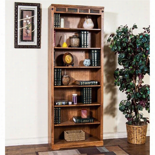 Sunny Designs 2952ro-84 Sedona  84""h Bookcase In Rustic Oak