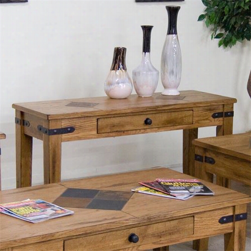 Sunny Designs 3160ro-s Sedona 28"" Sofa/console Table In Rustic Oak