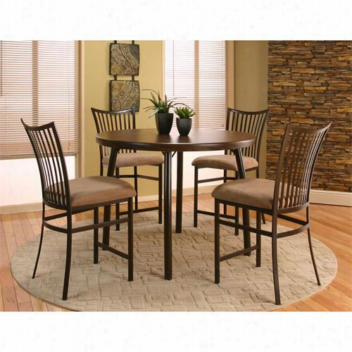 Sunset Trading Cr-d8775-5_(4)d8044-24-rta Sunset Dining 5 Pieece Gunstock Pub Plant With 24"" Bellevue Stools