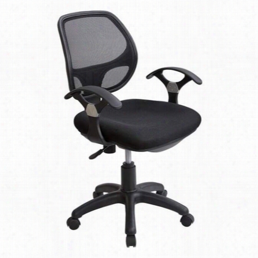 Techin Mobili Rta-0097m-bk Mid-back Mesh Employment Chair Ij Black