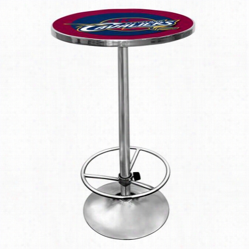 Trademark Home Nba2000-ccc Cleveland Cavaliers Nba Chrome Pub Table