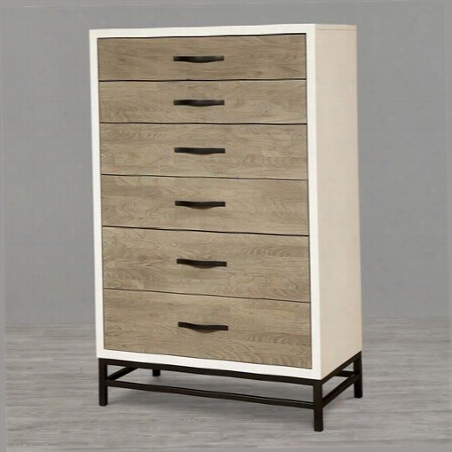 Universal Furniture 219150 Spencer Chest In Gray / Parchment