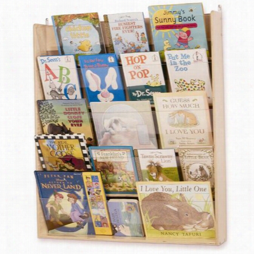 Wh Itney Brothers Wb0600 Wall Book Display In Natural