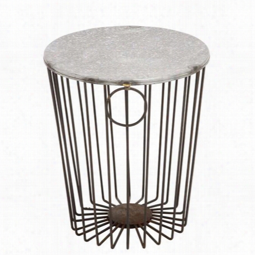 Woodlandd Impor Ts 49183 Classy Styled Fascinating Metal Wire Stoool