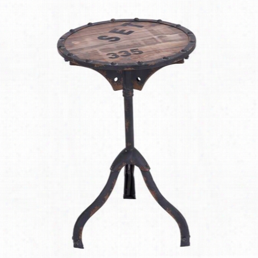 Woodland Imports 56129 Industrial And Rustic Style Accent Table