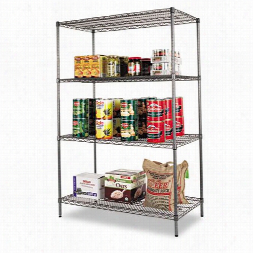 Aler A Aelsw504824 24"&qult; Wire Shelving Starter Kit And Four-shelf