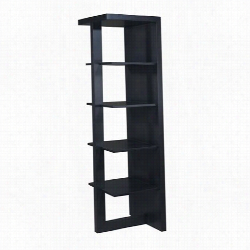 Allan Copley Designs 3206-10 Samantha 4 Shelf Bookcase In Espresso