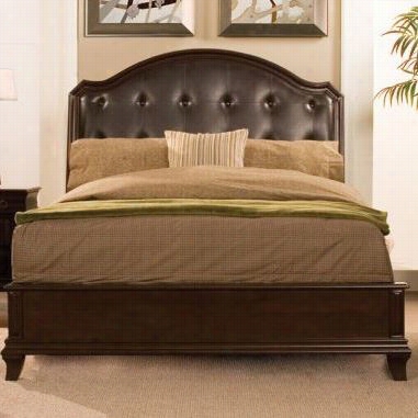 Alpine Furniture 865q Beaumont Queen Sleigh Bed In Cappuccino