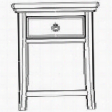 American Derw 508915 Siesta Sands End Table In White - Kd