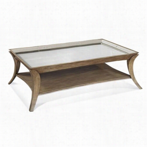 Bassett Mirror T2641-100ec Arcos Cocktail Table In Driftwood