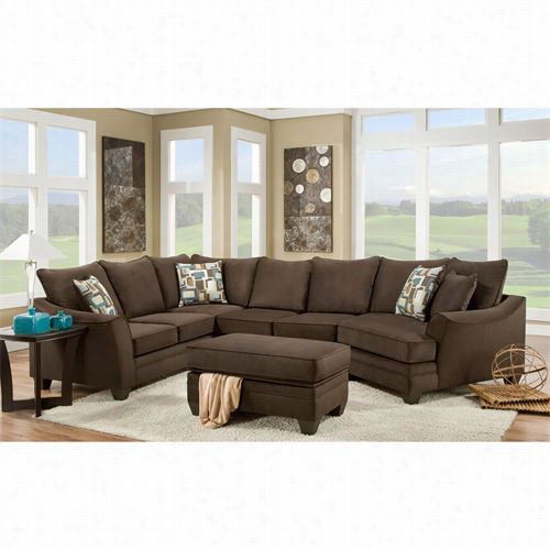 Chelsea Home Furniiture 183810 Cupertino 3 Piece Sectional